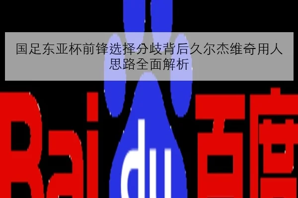 国足东亚杯前锋选择分歧背后久尔杰维奇用人思路全面解析